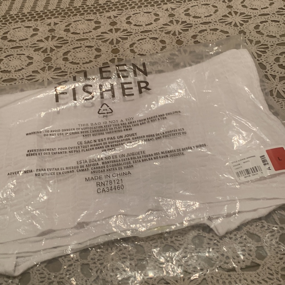 NWT EILEEN FISHER LINEN/COTTON BOXY TOP - Picture 9 of 9